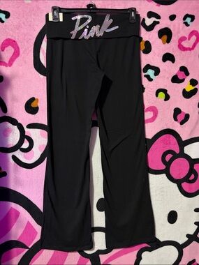 PINK Victoria's Secret fold over yoga pants NWT